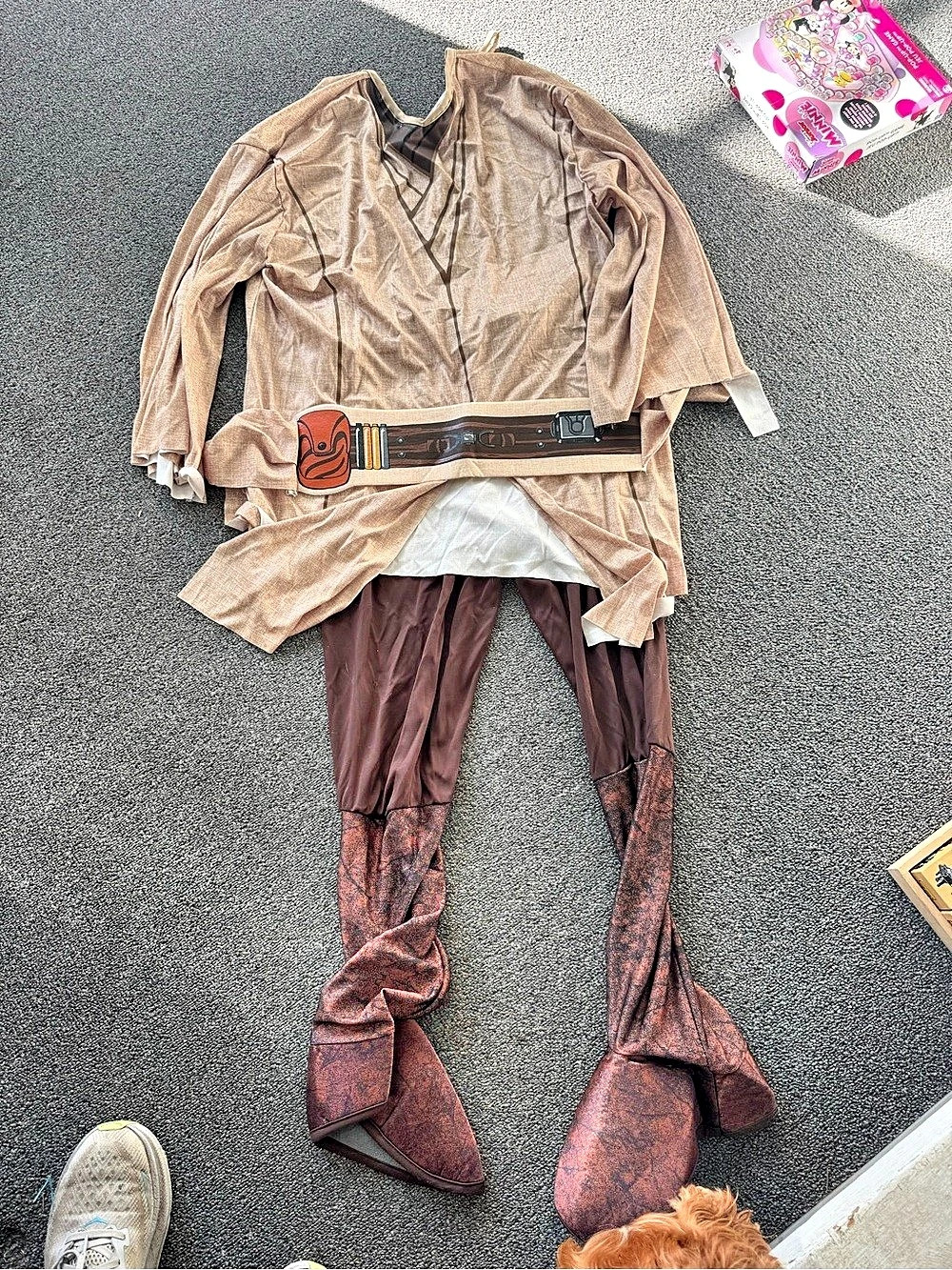 Star Wars Jedi Knight Costume Brown & White Like New